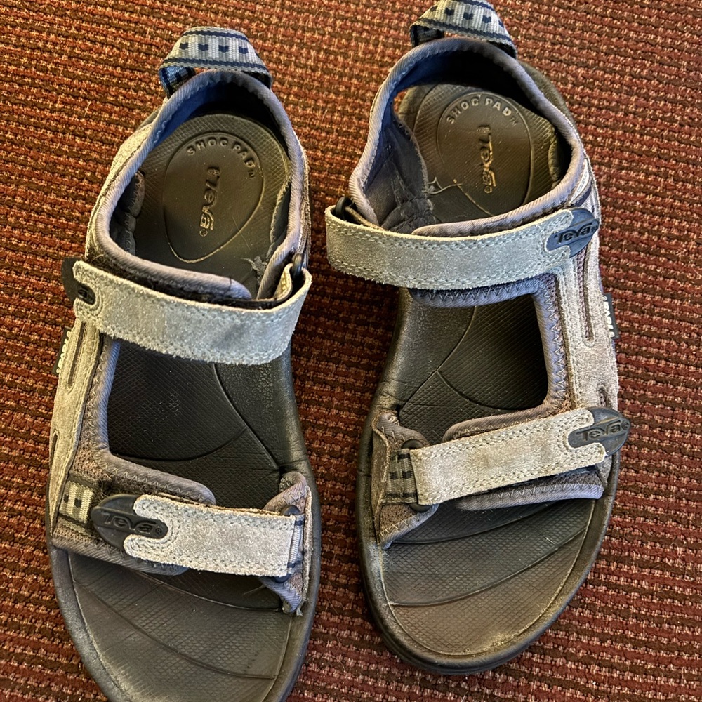 Teva Kids Gray and Black Active Sandals